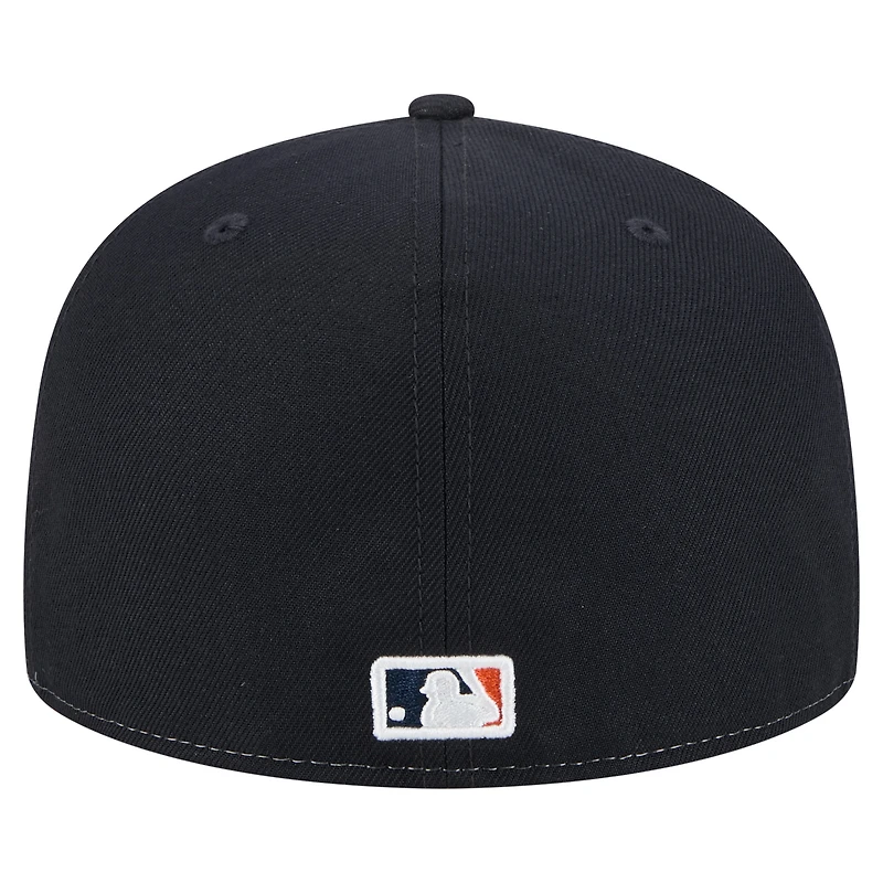 Men's New Era White/Navy Houston Astros Repeat 59FIFTY Fitted Hat
