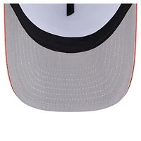 Casquette trucker New Era 9FIFTY Foodie A-Frame pour homme, blanche et orange, Houston Astros.