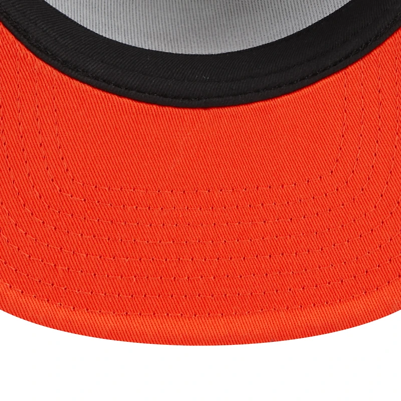 Men's New Era White/Orange Houston Astros Team Foam Front A-Frame Trucker 9FIFTY Snapback Hat