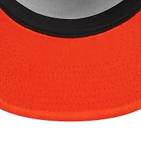 Men's New Era White/Orange Houston Astros Team Foam Front A-Frame Trucker 9FIFTY Snapback Hat