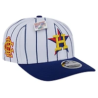 Casquette ajustable New Era 9SEVENTY Big League 2024 des Astros de Houston, blanche/bleu marine, pour homme