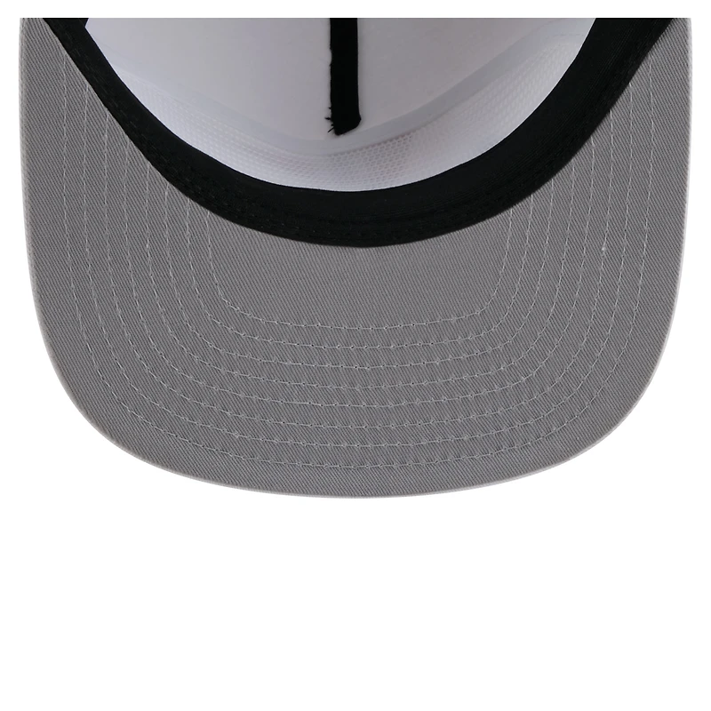Men's New Era White Houston Astros Collide Golfer Snapback Hat