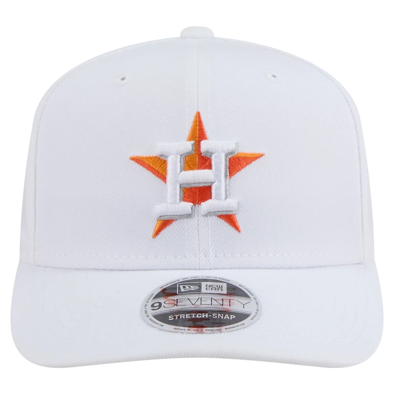 Casquette ajustable COOLERA 9SEVENTY blanche des Houston Astros de New Era pour homme
