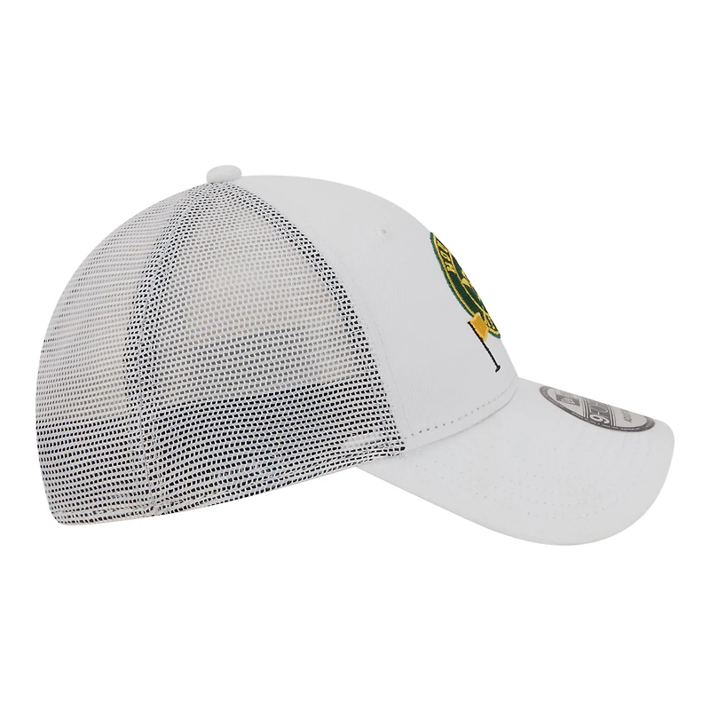 Men's New Era  White Houston Astros Flag 9FORTY Trucker Adjustable Hat