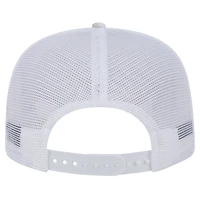 Men's New Era White Houston Astros Logo Dunes A-Frame Trucker 9FIFTY Snapback Hat