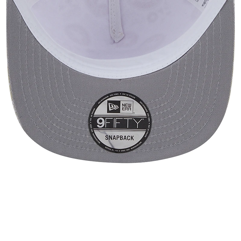 Men's New Era White Houston Astros Logo Dunes A-Frame Trucker 9FIFTY Snapback Hat