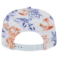 Men's New Era White Houston Astros Printed Island Golfer Snapback Hat