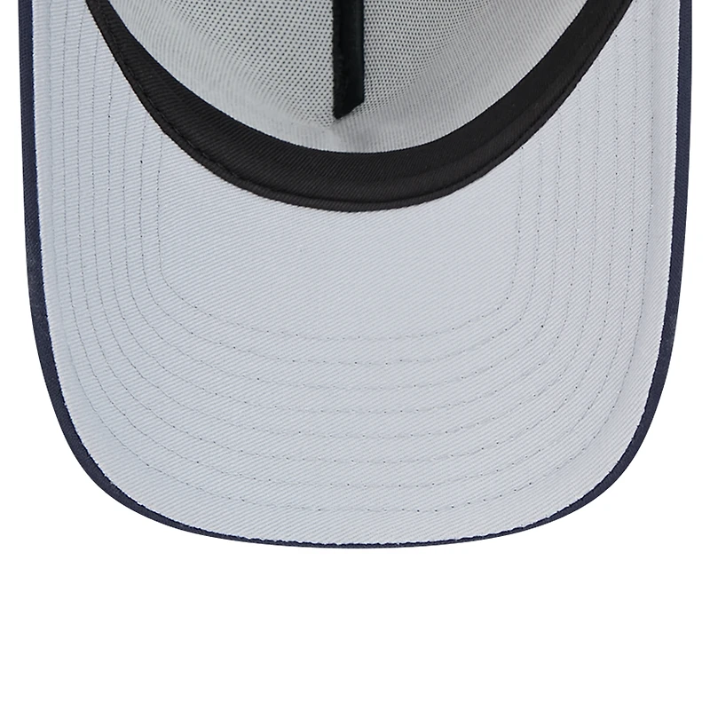 Casquette ajustable New Era blanche Houston Astros Retro Wordmark 9FORTY A-Frame Trucker pour homme