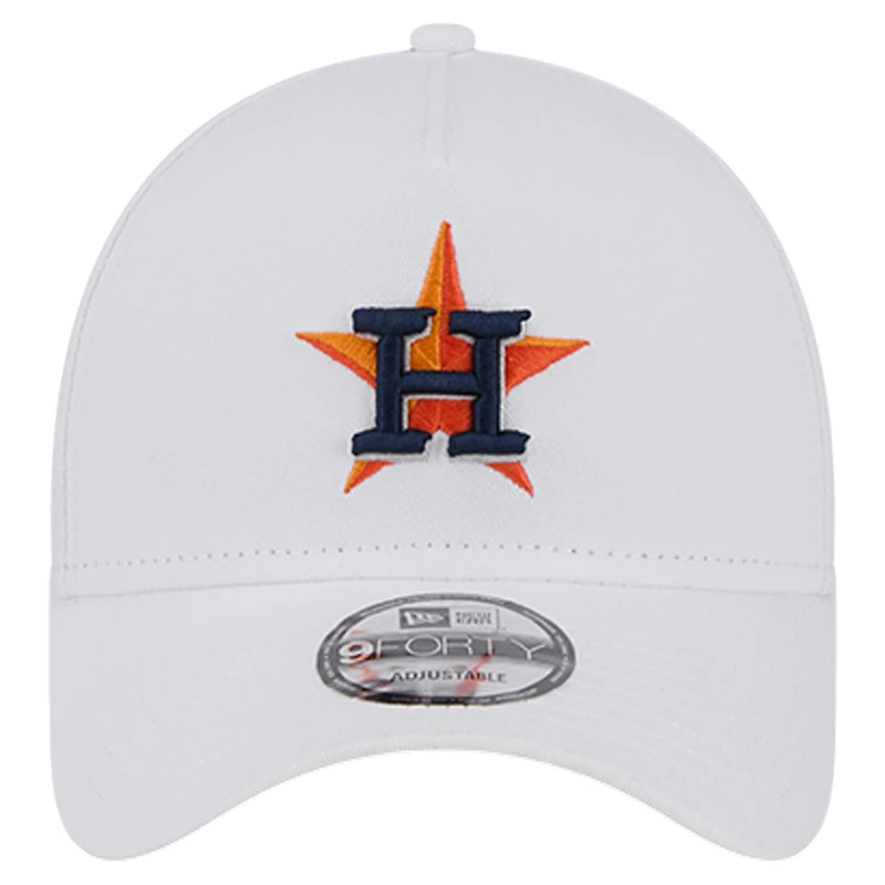 Men's New Era White Houston Astros TC A-Frame 9FORTY Adjustable Hat