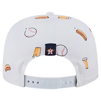 Casquette ajustable New Era blanche Houston Astros Team Cheer Rope 19TWENTY pour homme