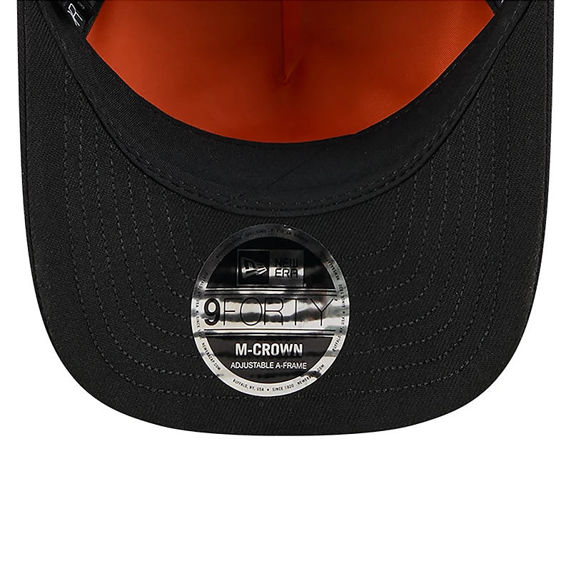 Men's New Era x Alpha Industries  Black Houston Astros A-Frame 9FORTY Adjustable Hat