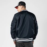 Men's New Era x Alpha Industries Navy Houston Astros Full-Zip Bomber Jacket