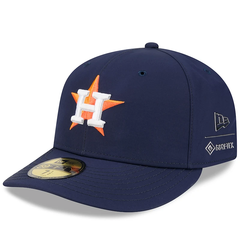 Casquette ajustée New Era x GORE-TEX bleu marine Houston Astros 59FIFTY pour homme