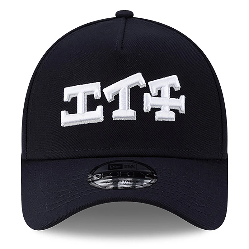 Men's New Era x Hyperfly Navy Houston Astros A-Frame 9FORTY Adjustable Hat