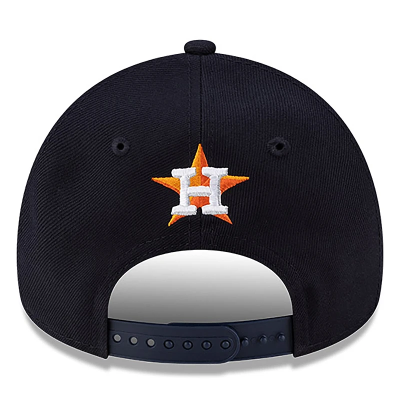 Men's New Era x Hyperfly Navy Houston Astros A-Frame 9FORTY Adjustable Hat