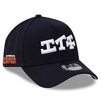 Men's New Era x Hyperfly Navy Houston Astros A-Frame 9FORTY Adjustable Hat