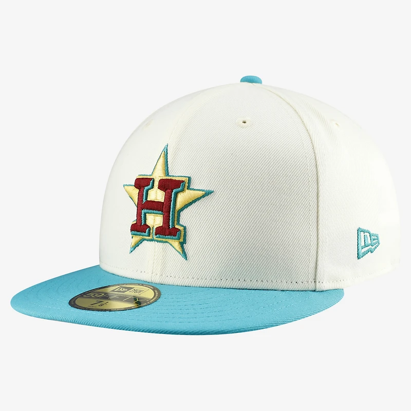 Men's New Era x Simpsons  White Houston Astros Local 59FIFTY Fitted Hat