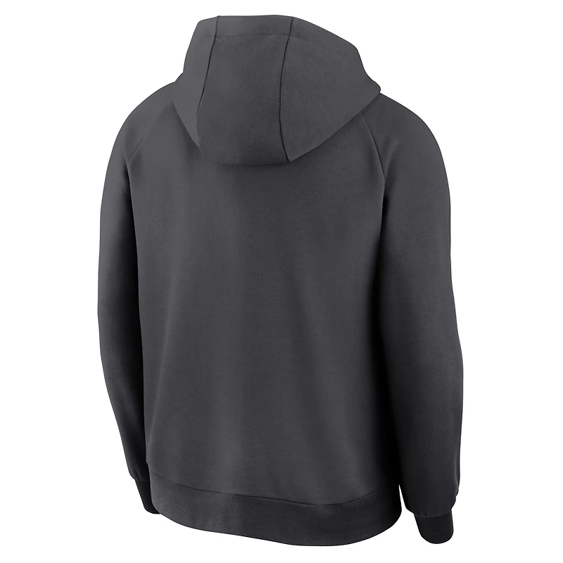 Men's Nike Anthracite Houston Astros Authentic Collection Player Raglan Dri-FIT Full-Zip Hoodie