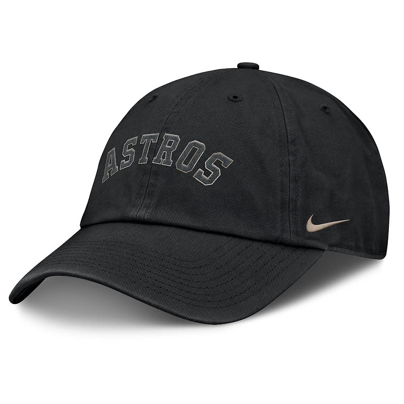 Casquette ajustable Nike noire Houston Astros Camo Pack Club pour homme
