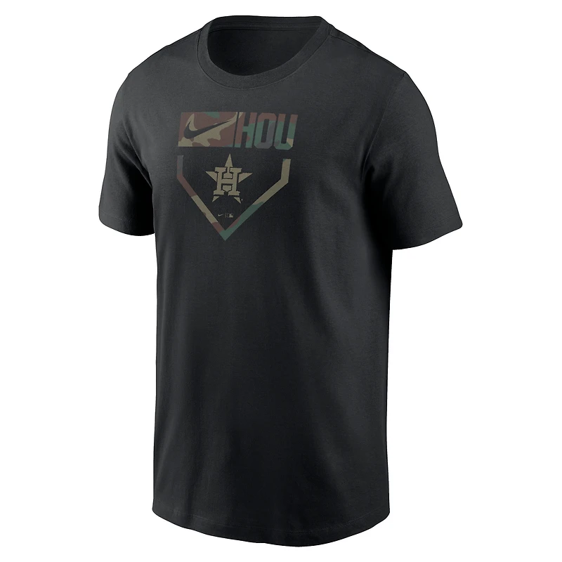 T-shirt camouflage Nike Houston Astros pour homme, noir