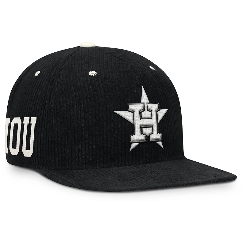 Men's Nike  Black Houston Astros Pro Corduroy Structured Snapback Hat