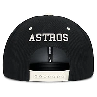 Men's Nike  Black Houston Astros Pro Corduroy Structured Snapback Hat