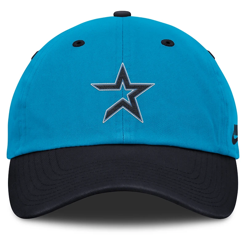 Casquette ajustable Nike Houston Astros Neon 90s Club bleu/bleu marine pour homme