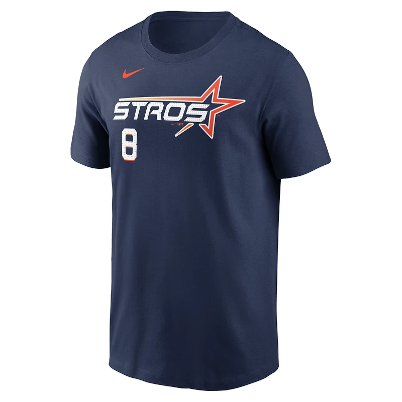 T-shirt Nike Christian Walker bleu marine Houston Astros 2025 City Connect Fuse avec nom et numéro