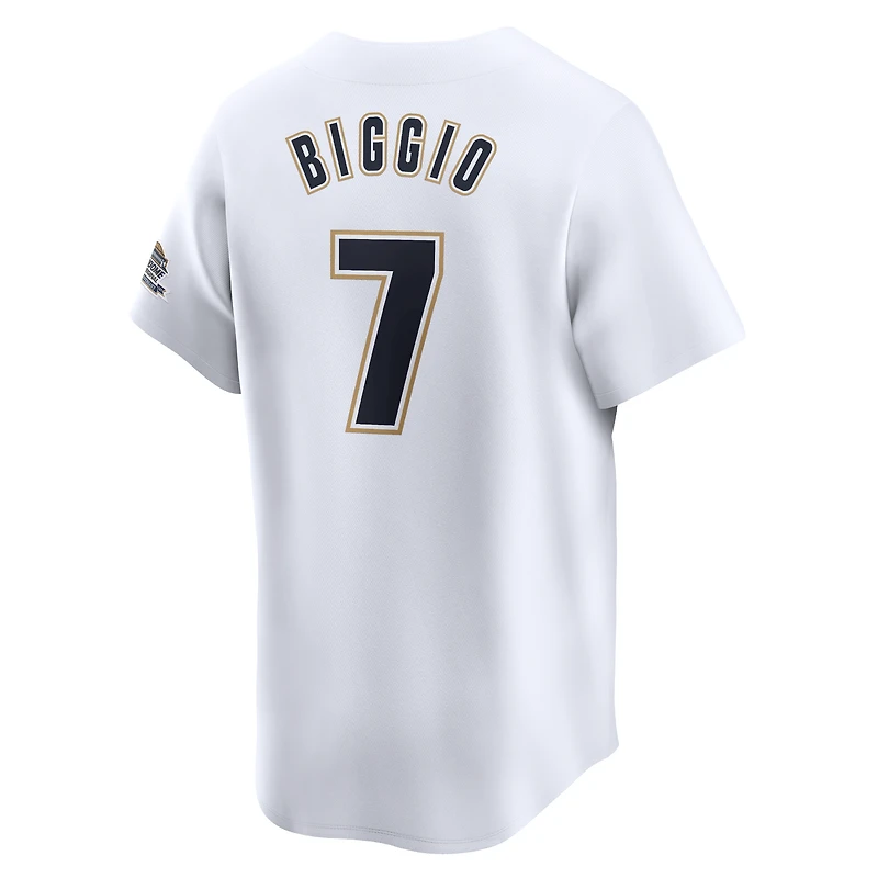 maillot Nike Craig Biggio pour hommes, blanc, Houston Astros Throwback Cooperstown Collection Limited,