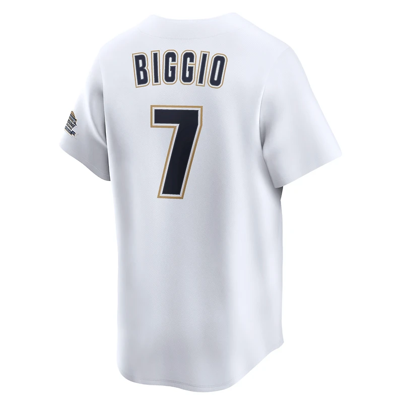 Maillot Nike Craig Biggio blanc pour homme des Astros de Houston, collection rétro Cooperstown limitée