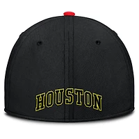 Casquette Nike Houston Astros Neon 90s Rise SwooshFlex pour homme, cramoisi/noir