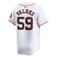 Men's Nike Framber Valdez White Houston Astros Home Limited Player Jersey