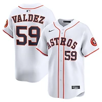 Maillot Nike Framber Valdez blanc pour homme des Astros de Houston, édition limitée