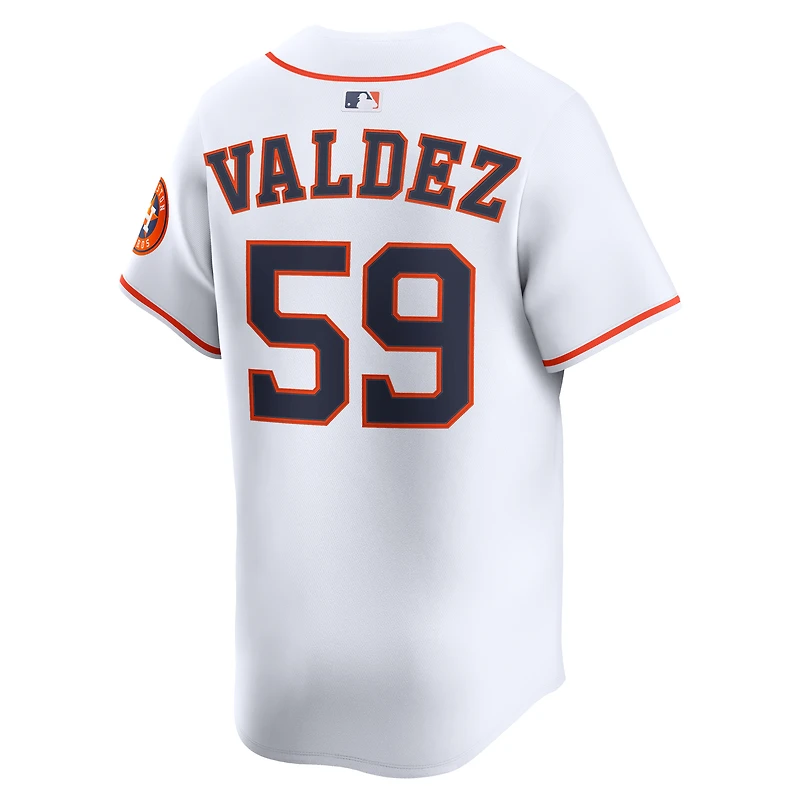 Men's Nike Framber Valdez White Houston Astros Home Limited Player Jersey