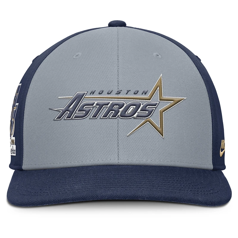 Men's Nike Gray/Navy Houston Astros Pro Performance Snapback Hat