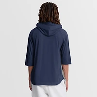 T-shirt à capuche Nike pour homme, gris, Houston Astros Authentic Collection Flux Dri-FIT Raglan, manches 3/4