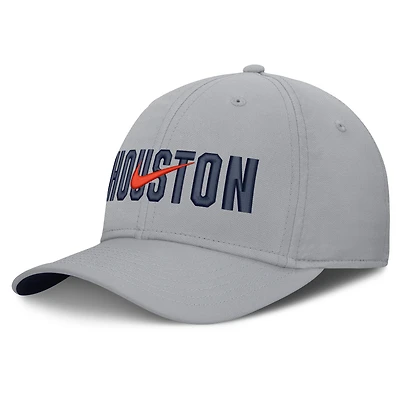 Casquette Nike grise Houston Astros Primetime Rise Dri-FIT Flex pour homme