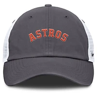 Men's Nike Gray Houston Astros Wordmark Club Adjustable Trucker Hat