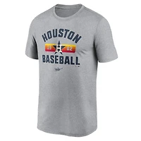T-shirt Nike Houston Astros Legend pour homme, gris chiné