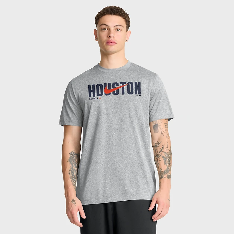 Men's Nike Heather Gray Houston Astros Swoosh Legend Dri-FIT T-Shirt