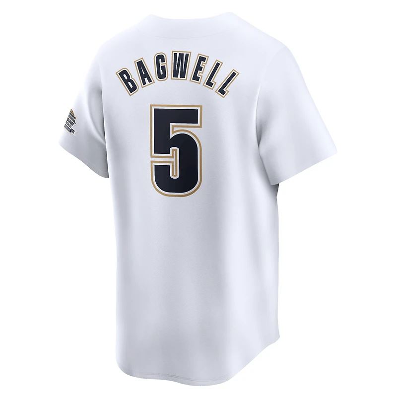 Maillot Nike Jeff Bagwell Houston Astros Throwback Cooperstown Limited pour homme, blanc