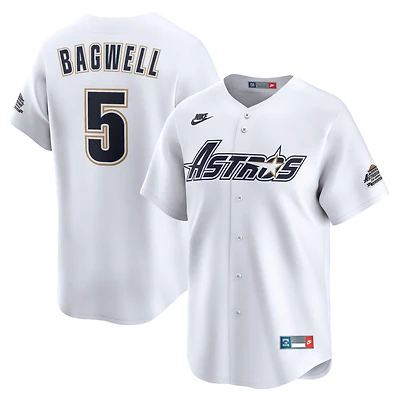 Men's Nike Jeff Bagwell White Houston Astros Throwback Cooperstown Collection Limited Jersey