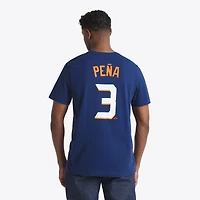 T-shirt Nike Jeremy Peña bleu marine Houston Astros 2025 City Connect Fuse avec nom et numéro