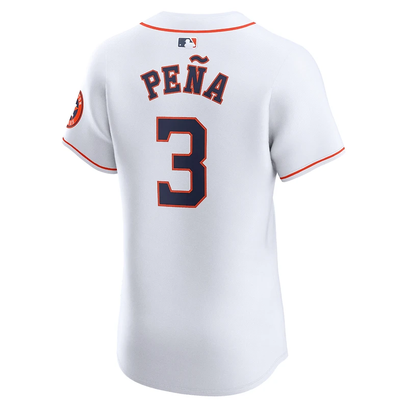 Men's Nike Jeremy Peña White Houston Astros Home Elite Player Jersey