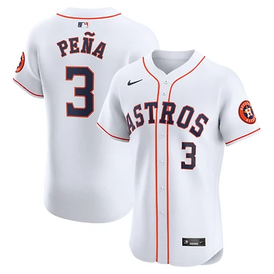 Maillot domicile Elite Nike Jeremy Peña blanc des Astros de Houston pour homme