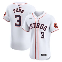 Maillot domicile Elite Nike Jeremy Peña blanc des Astros de Houston pour homme