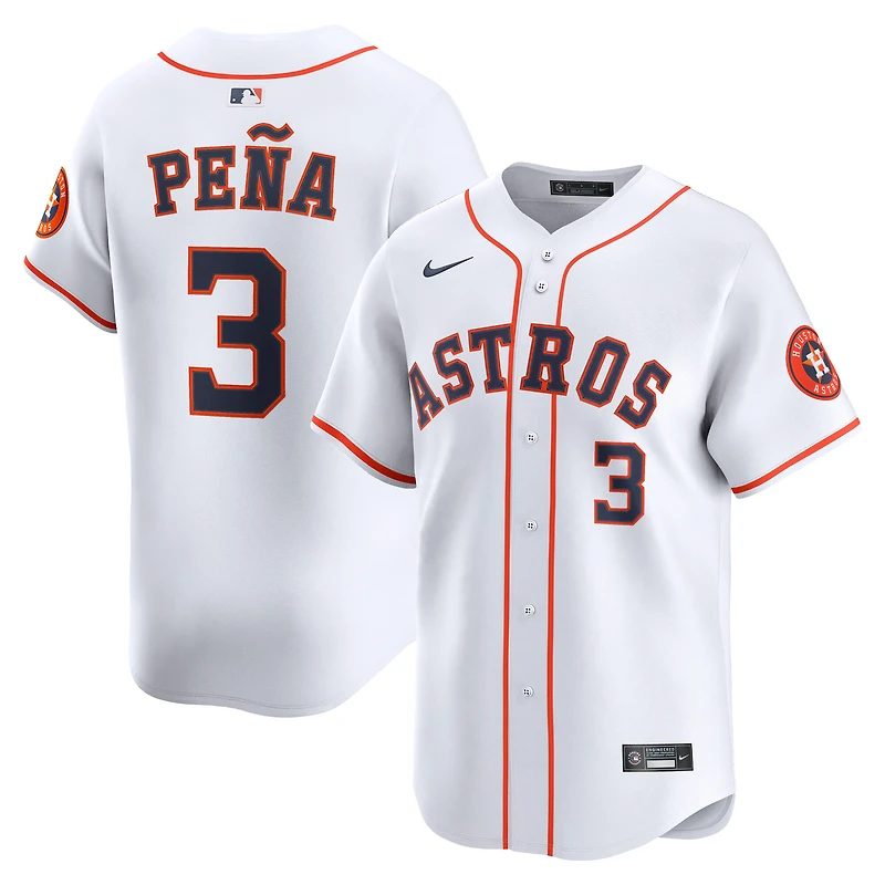 Men's Nike Jeremy Peña White Houston Astros Home Limited Player Jersey