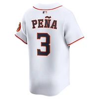 Maillot de joueur à domicile Nike Jeremy Peña pour homme, blanc, Houston Astros, édition limitée