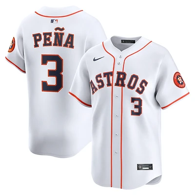 Maillot de joueur à domicile Nike Jeremy Peña pour homme, blanc, Houston Astros, édition limitée