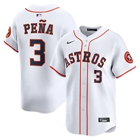 Maillot de joueur à domicile Nike Jeremy Peña pour homme, blanc, Houston Astros, édition limitée